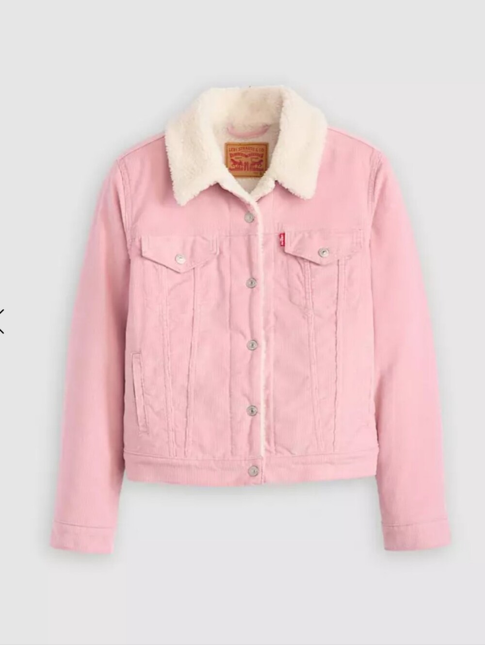 Levi's Pink Corduroy Trucker Jacket